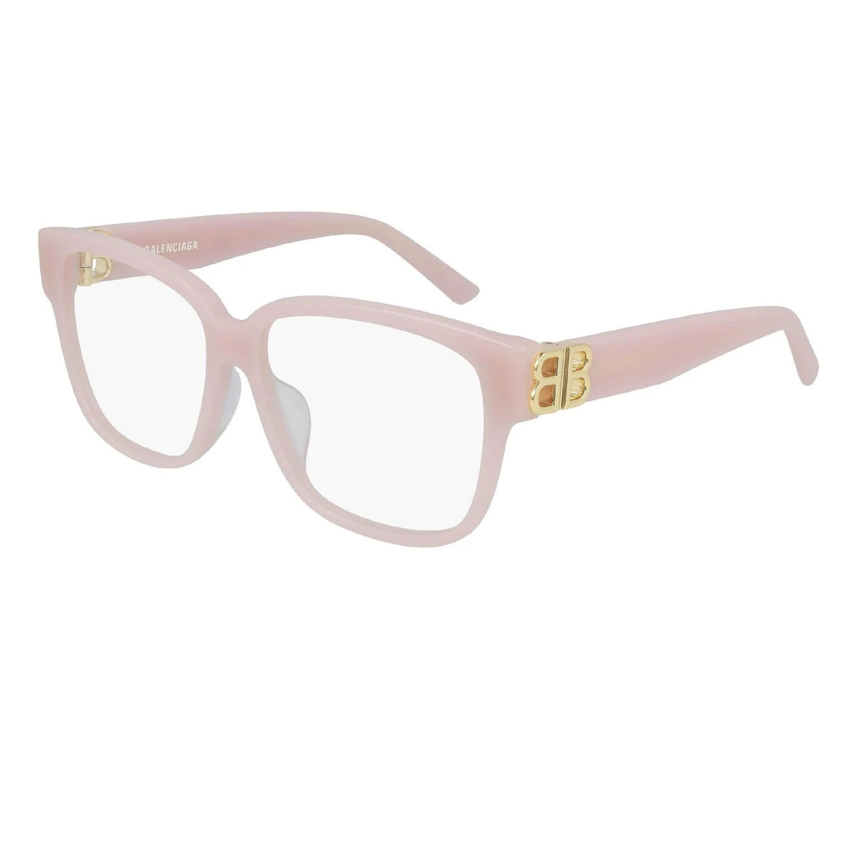 Balenciaga Women's Sunglasses Fall Winter Pink Transparent Demo Lens Demo Lens Shiny BB0104O 004