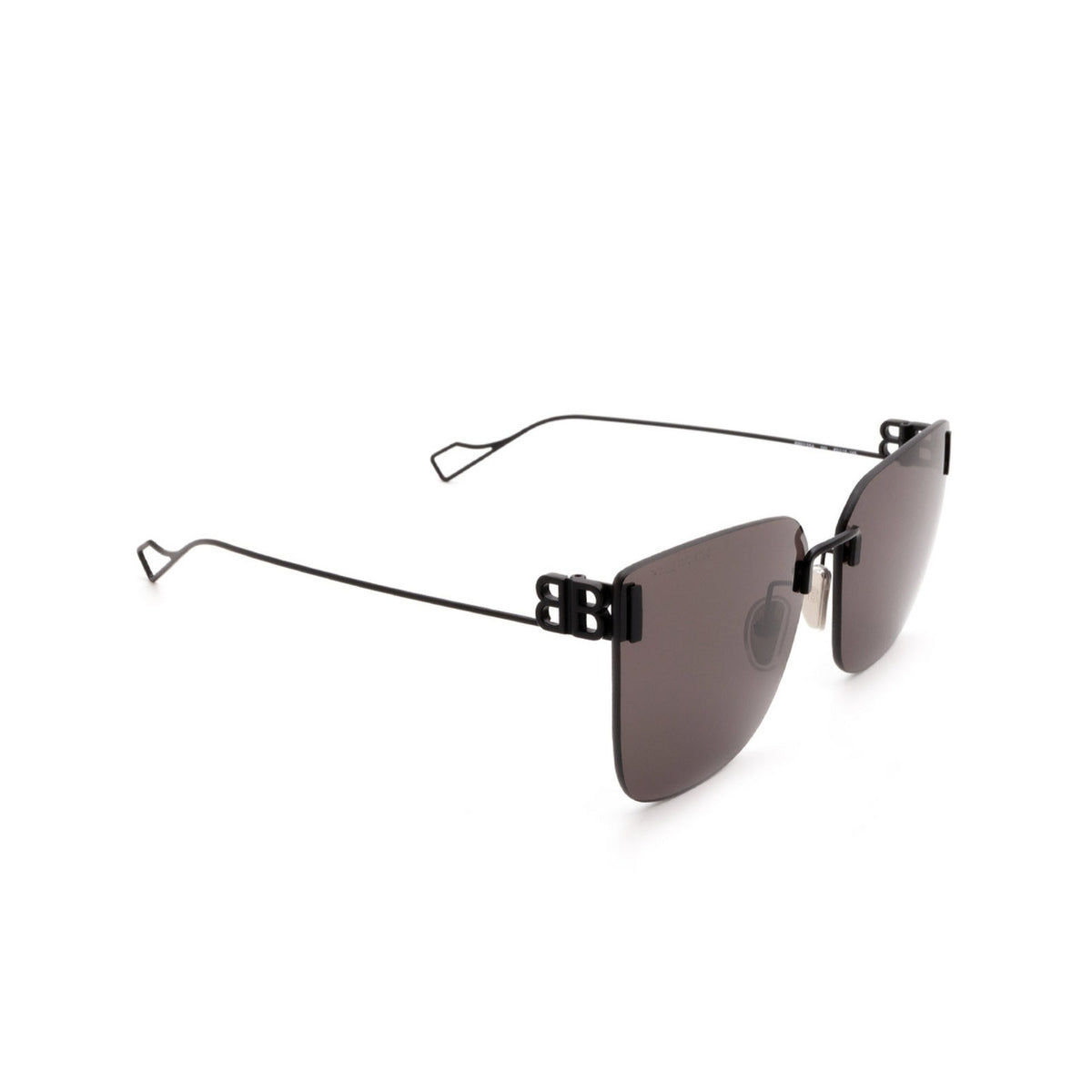 Balenciaga Women's Sunglasses Fall Winter Black Grey Nylon Nylon Matte BB0112SA 001