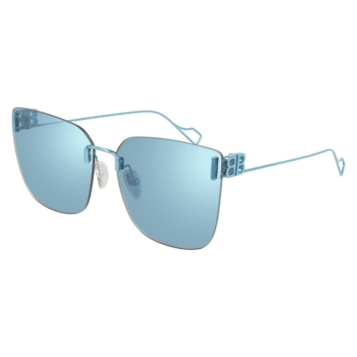 Balenciaga Women's Sunglasses Fall Winter Light-Blue Light Blue Nylon Nylon Shiny BB0112SA 003