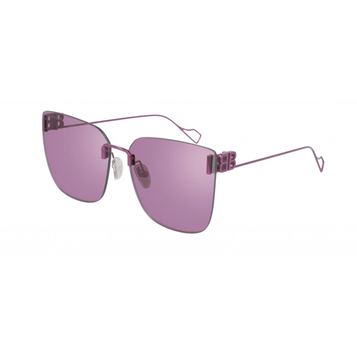 Balenciaga Women's Sunglasses Fall Winter Violet Violet Nylon Nylon Shiny BB0112SA 004