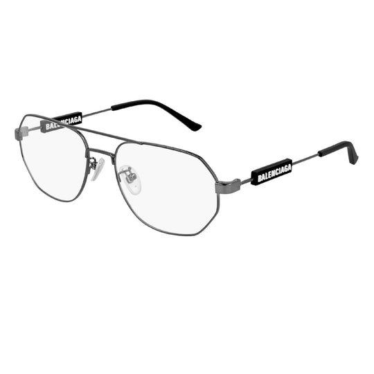 Balenciaga Unisex Sunglasses Fall Winter Grey Transparent Demo Lens Demo Lens Dark BB0117O 001