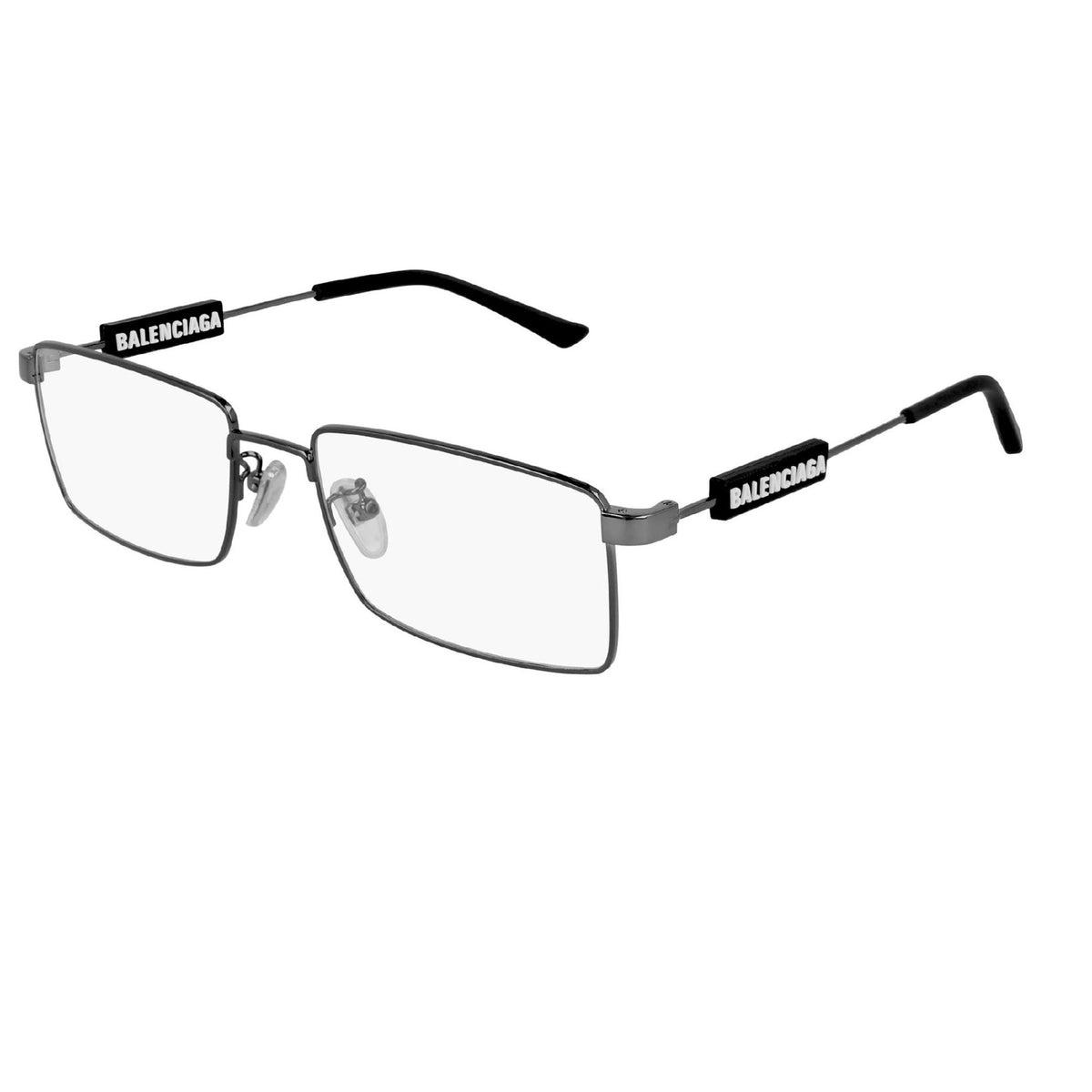 Balenciaga Men&#39;s Sunglasses Fall Winter Grey Transparent Demo Lens Demo Lens Dark BB0118O 001
