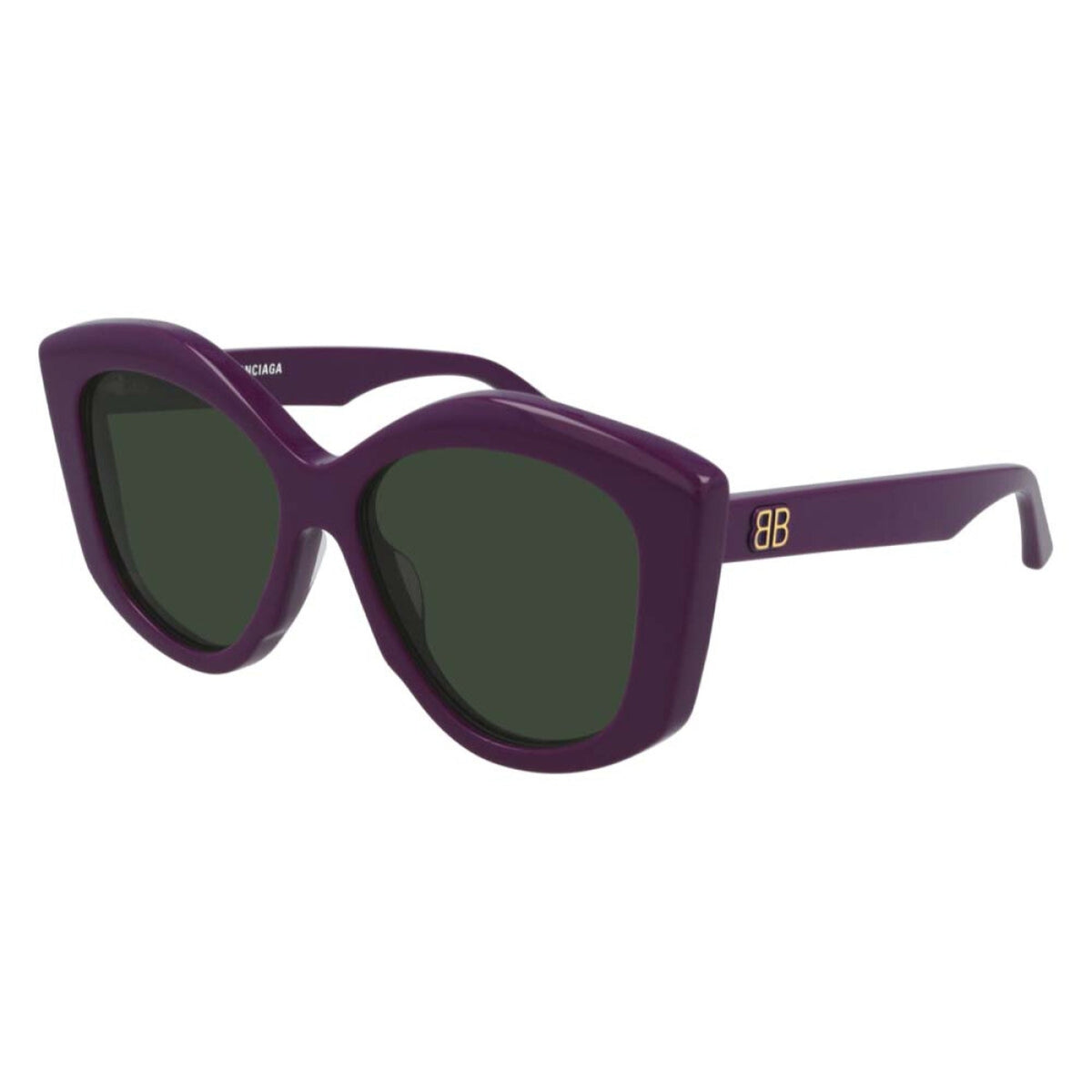 Balenciaga Women's Sunglasses Spring Summer Violet Grey CR 39 CR 39 Shiny BB0126S 004