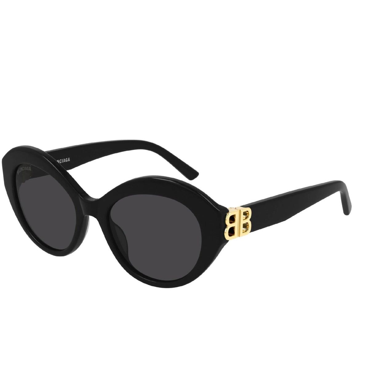 Balenciaga Women's Sunglasses Spring Summer Black Grey CR 39 CR 39 Shiny BB0133S 001