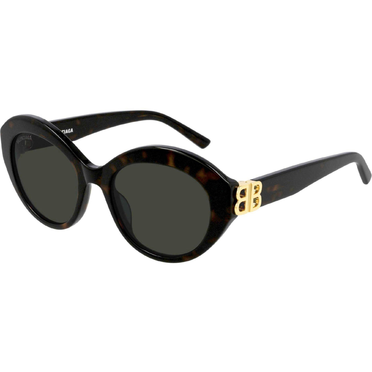 Balenciaga Women's Sunglasses Spring Summer Havana Green CR 39 CR 39 Shiny BB0133S 002