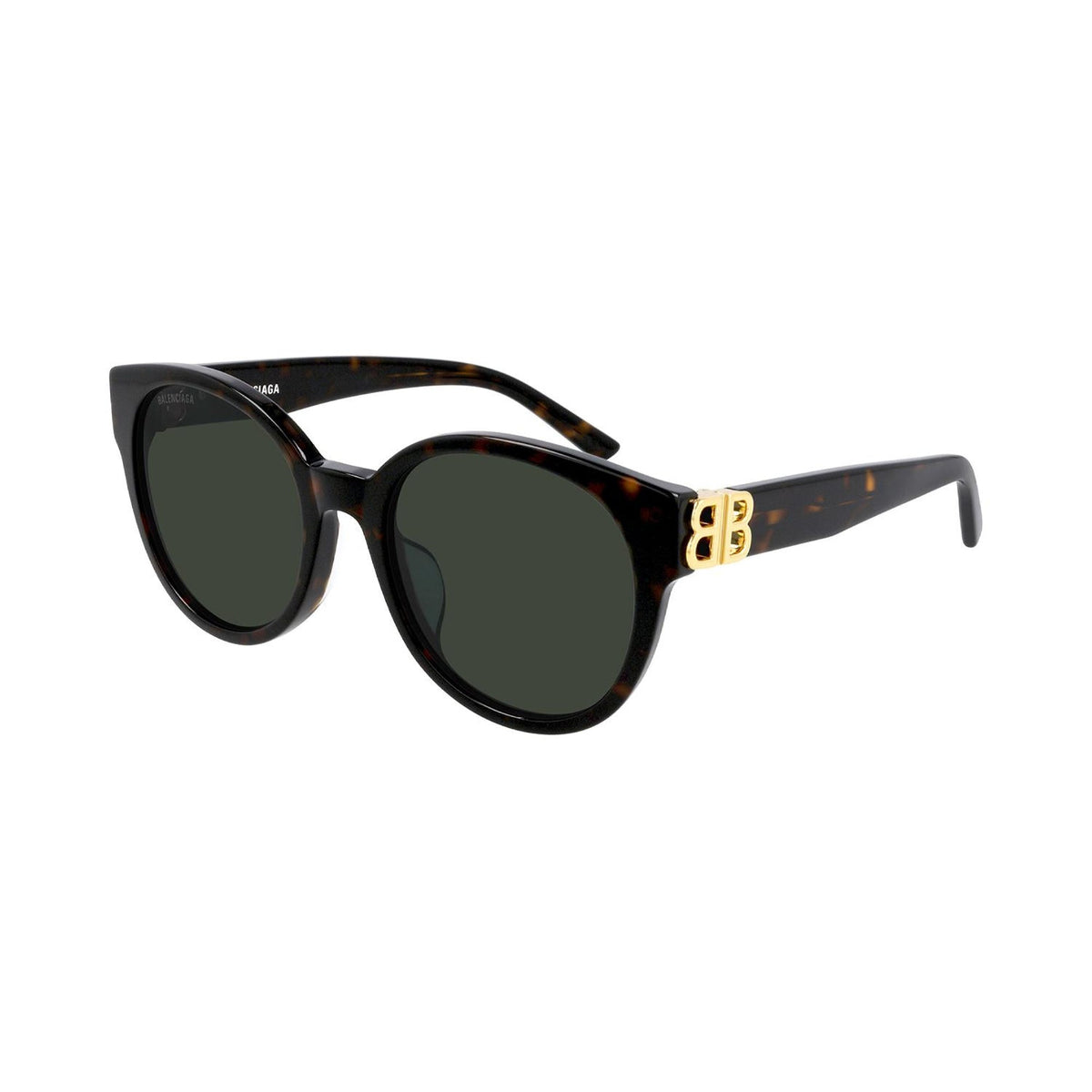 Balenciaga Women's Sunglasses Spring Summer Havana Green CR 39 CR 39 Shiny BB0134SA 002