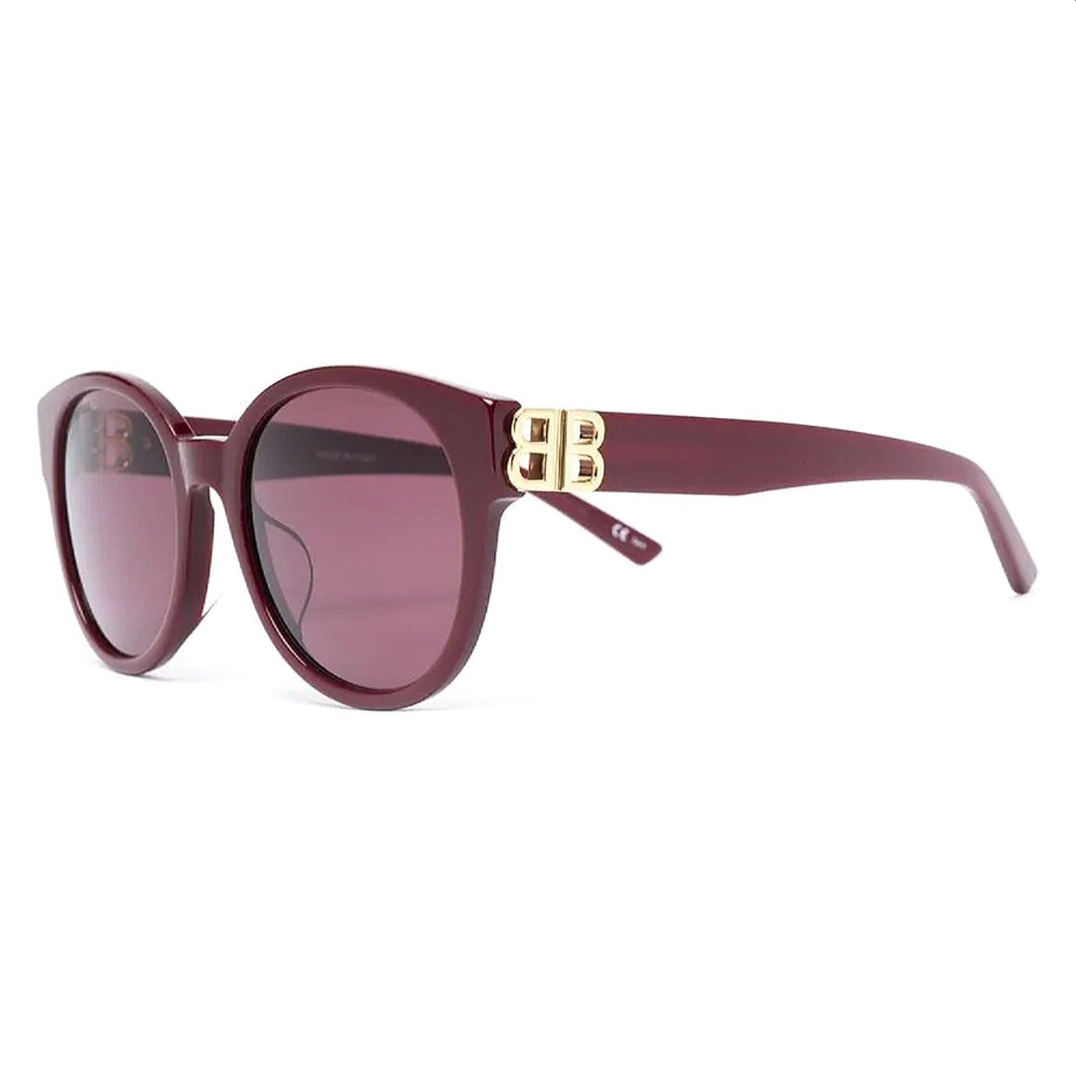 Balenciaga Women's Sunglasses Spring Summer Burgundy Red CR 39 CR 39 Shiny BB0134SA 004