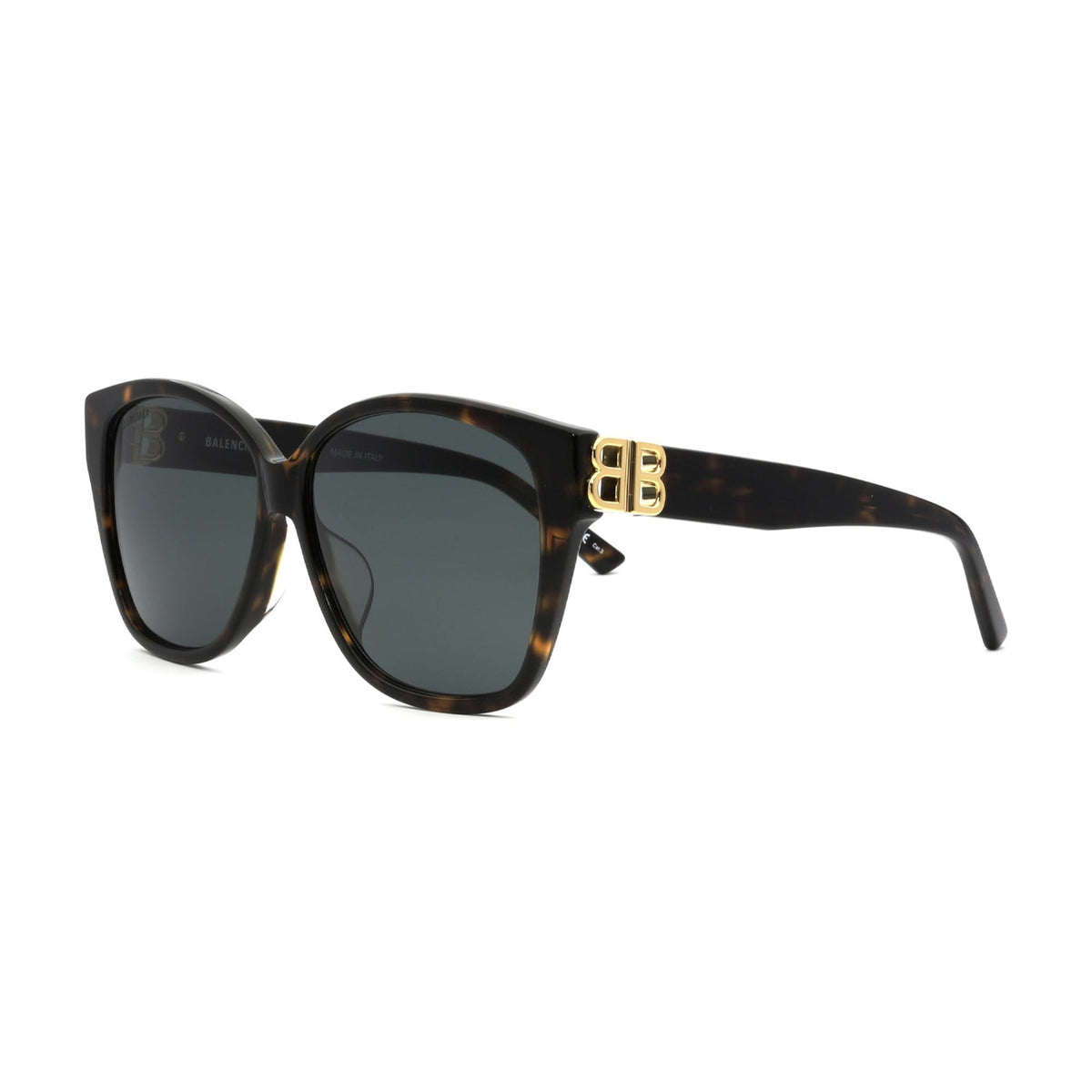 Balenciaga Women's Sunglasses Spring Summer Havana Green CR 39 CR 39 Shiny BB0135SA 002