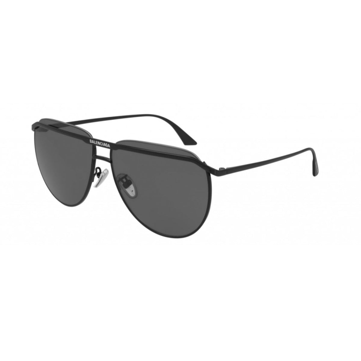Balenciaga Unisex Sunglasses Spring Summer Black Grey Nylon Nylon Black BB0140S 001