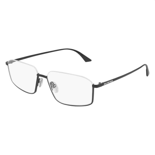 Balenciaga Men's Sunglasses Spring Summer Black Transparent Demo Lens Demo Lens Shiny BB0143O 001