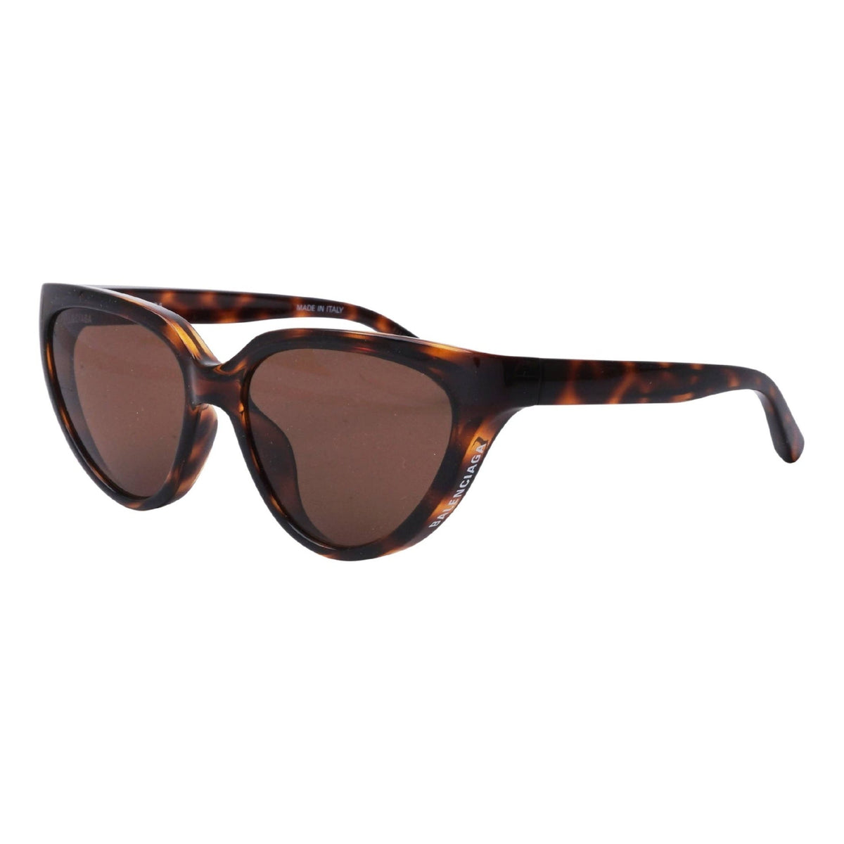 Balenciaga Women's Sunglasses Spring Summer Havana Brown Nylon Nylon Shiny BB0149S 002