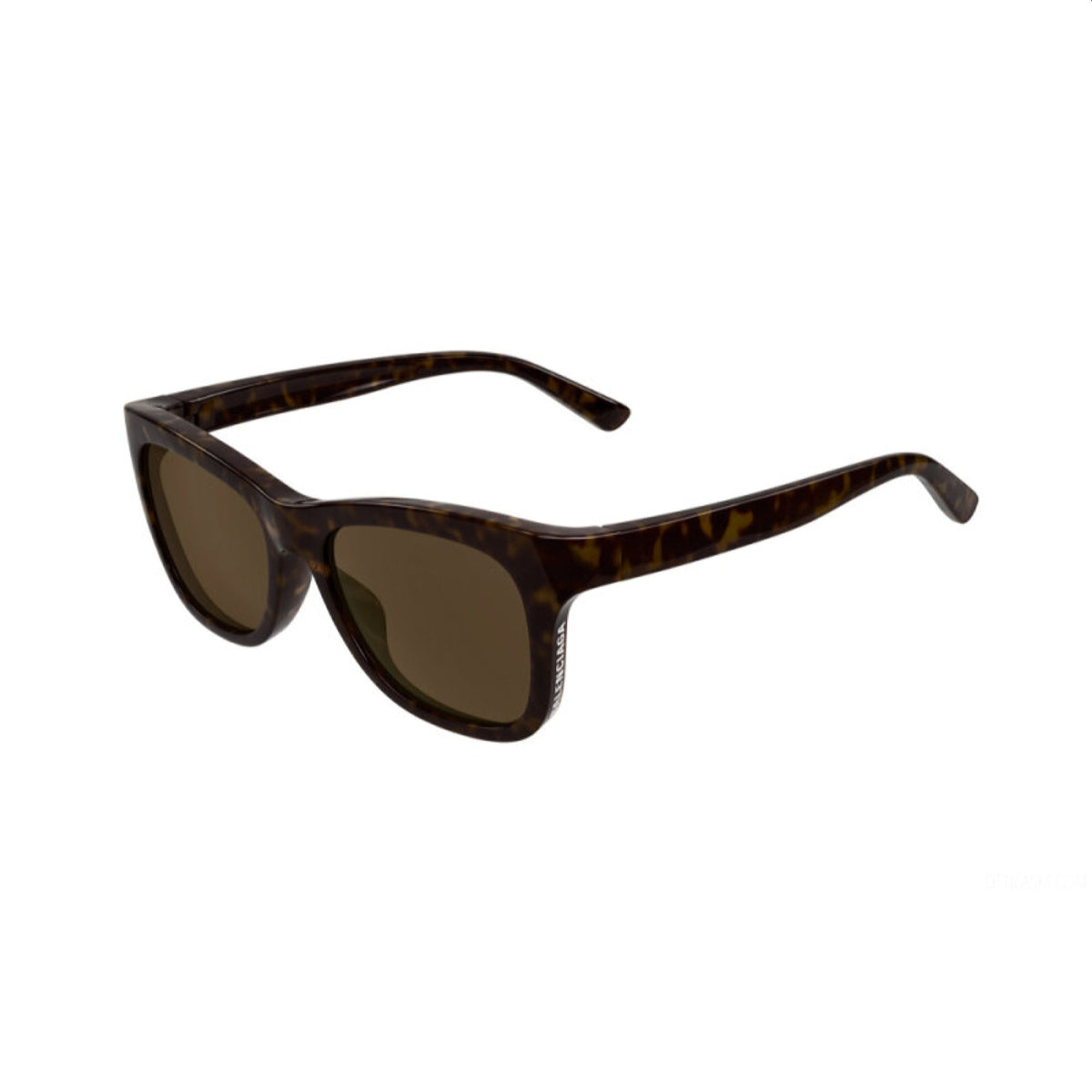 Balenciaga Unisex Sunglasses Spring Summer Havana Brown Nylon Nylon Shiny BB0151S 002