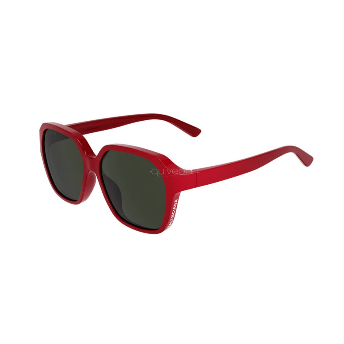 Balenciaga Women's Sunglasses Spring Summer Red Green Nylon Nylon Shiny BB0153SA 004