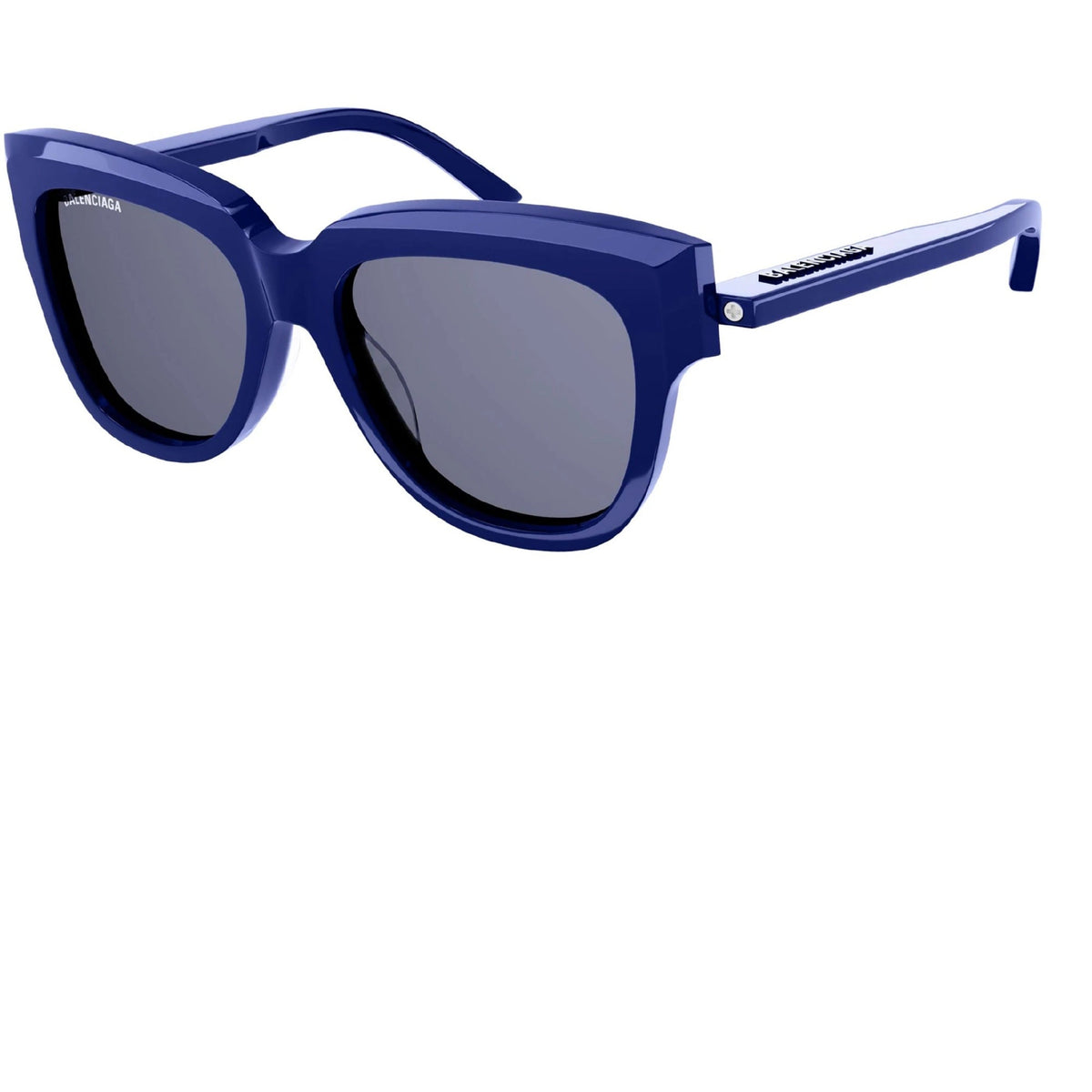 Balenciaga Women's Sunglasses Fall Winter Blue Blue CR 39 CR 39 Shiny BB0160S 002