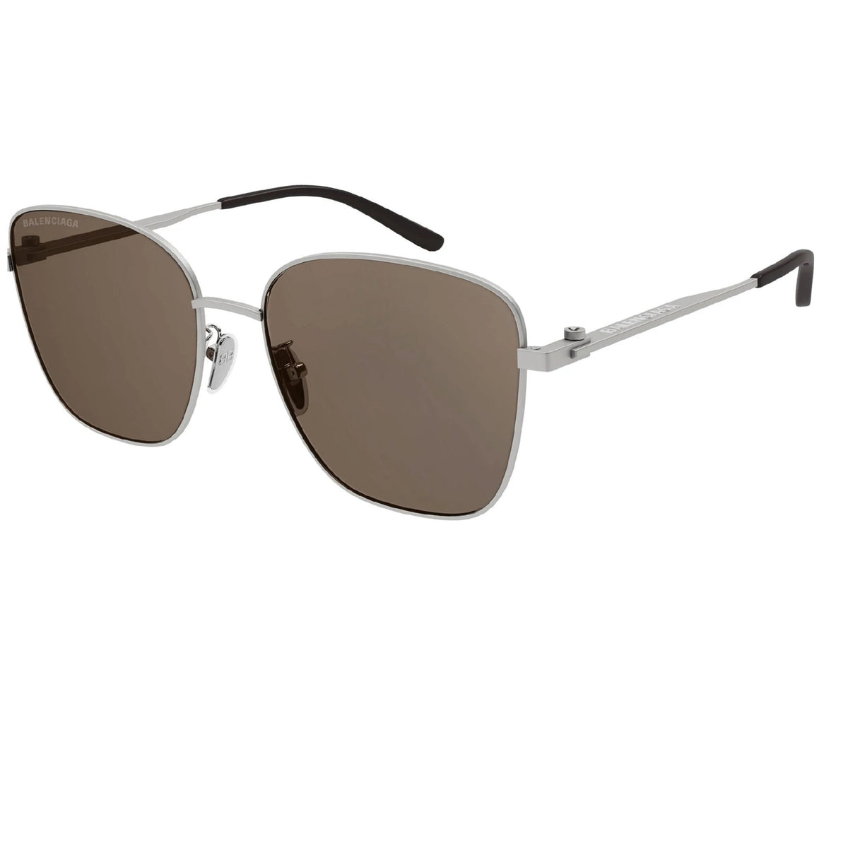 Balenciaga Women's Sunglasses Fall Winter Ruthenium Brown Nylon Nylon Light BB0165SA 003