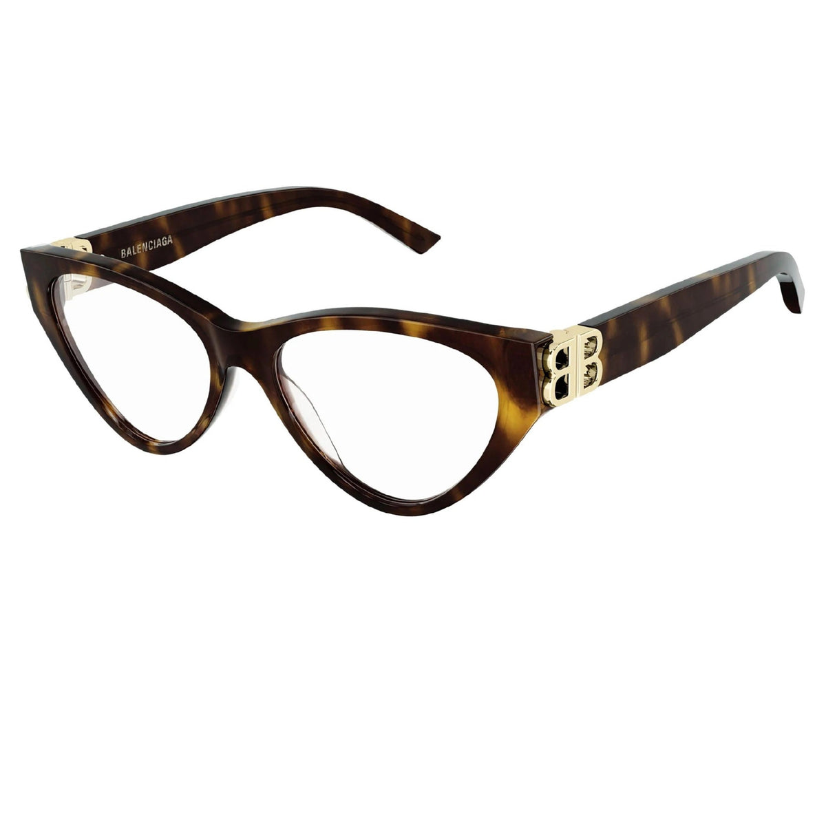 Balenciaga Women's Sunglasses Fall Winter Havana Transparent Demo Lens Demo Lens Dark BB0172O 002