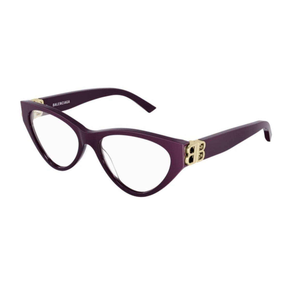 Balenciaga Women's Sunglasses Fall Winter Violet Transparent Demo Lens Demo Lens Dark BB0172O 003