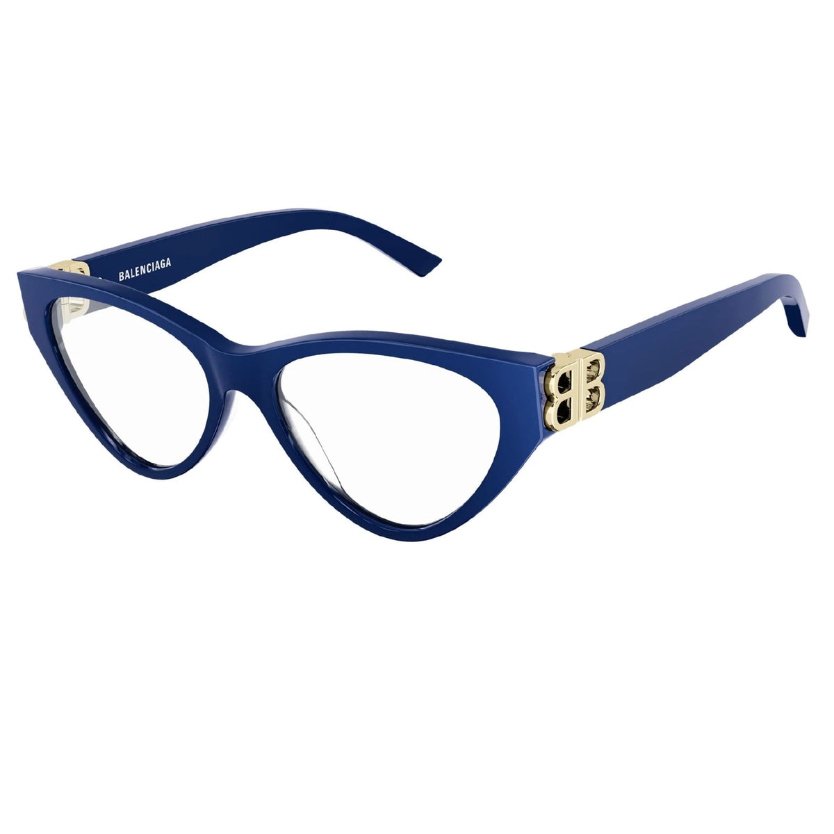 Balenciaga Women's Sunglasses Fall Winter Blue Transparent Demo Lens Demo Lens Dark BB0172O 004