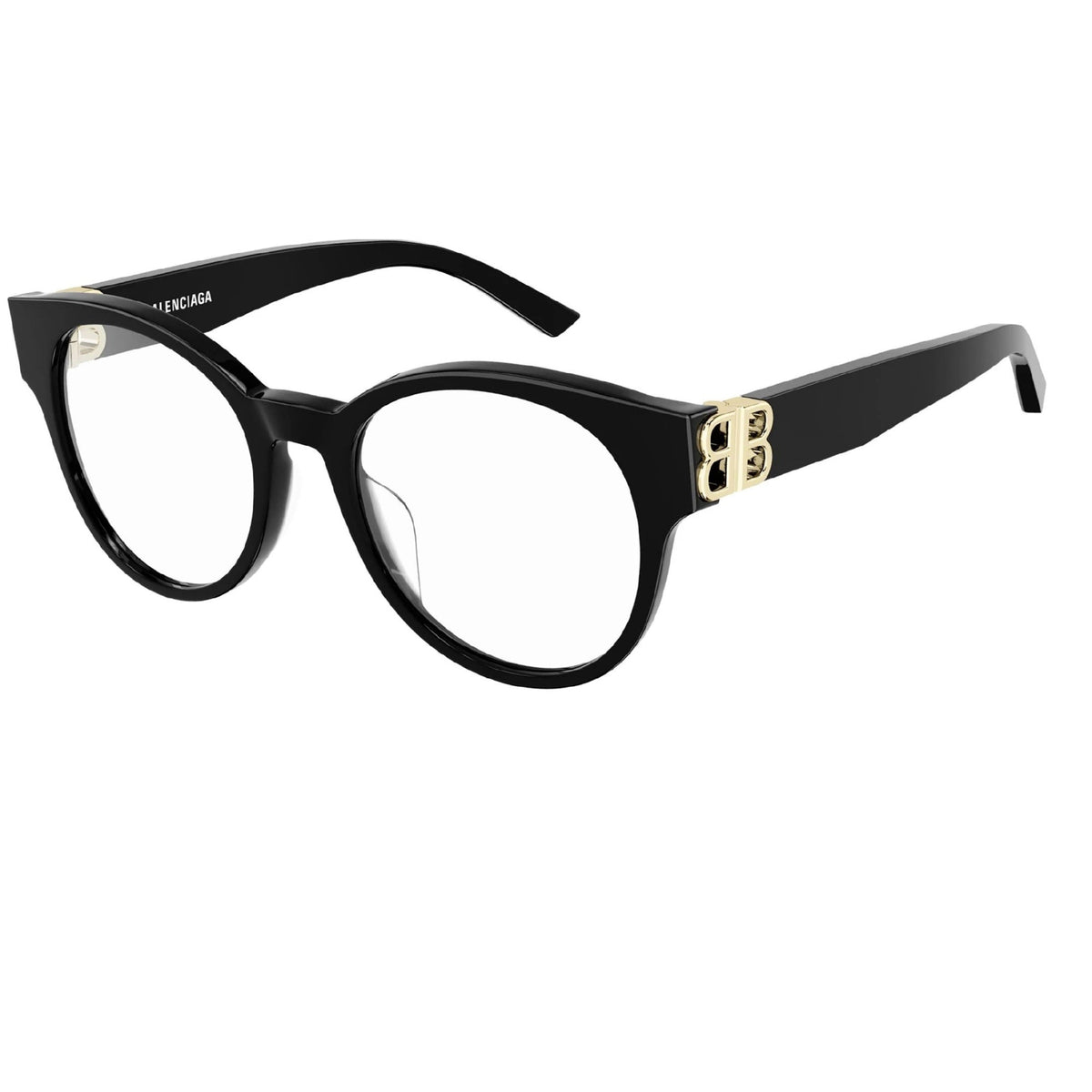 Balenciaga Women's Sunglasses Fall Winter Black Transparent Demo Lens Demo Lens Shiny BB0173O 001