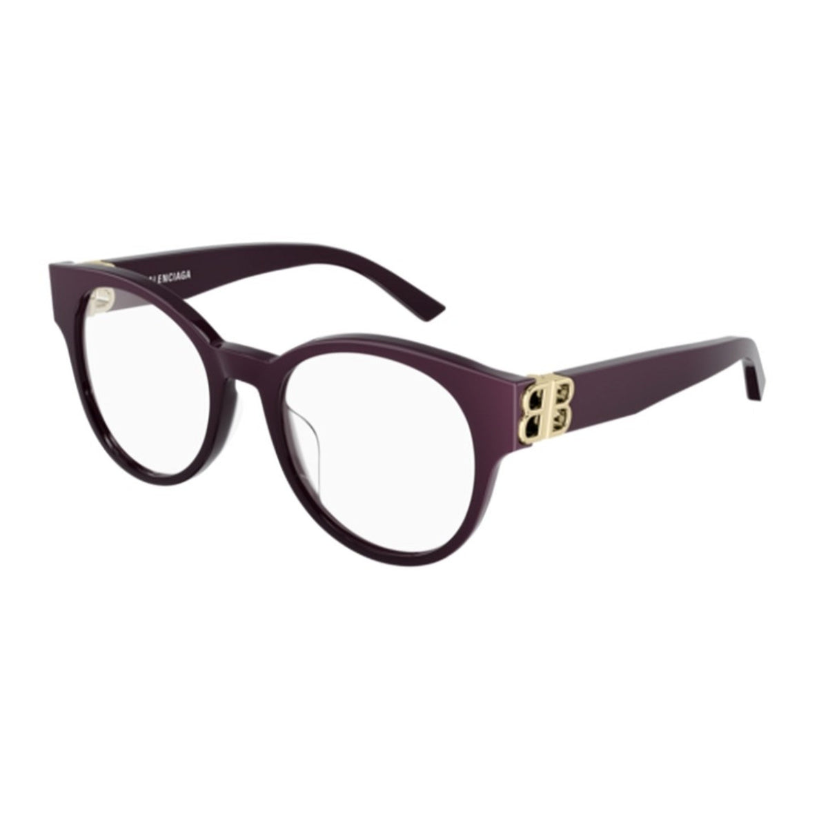 Balenciaga Women's Sunglasses Fall Winter Violet Transparent Demo Lens Demo Lens Dark BB0173O 003