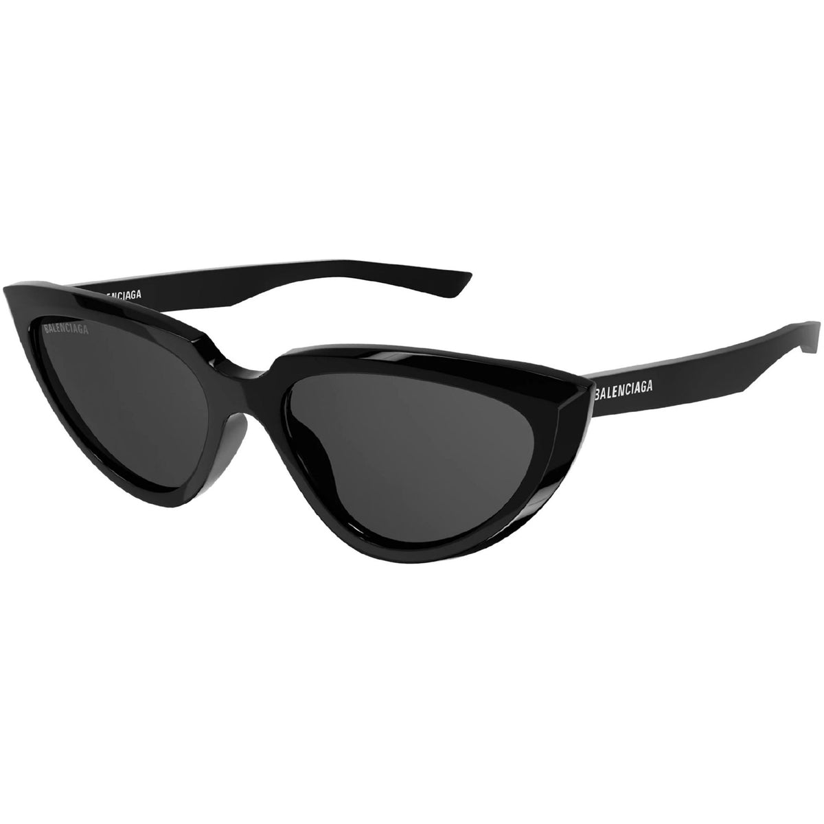 Balenciaga Women's Sunglasses Fall Winter Black Grey CR 39 CR 39 Shiny BB0182S 001
