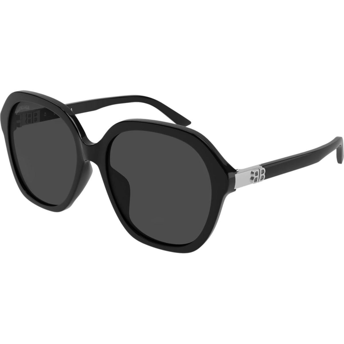 Balenciaga Women's Sunglasses Fall Winter Black Grey CR 39 CR 39 Shiny BB0184SA 001