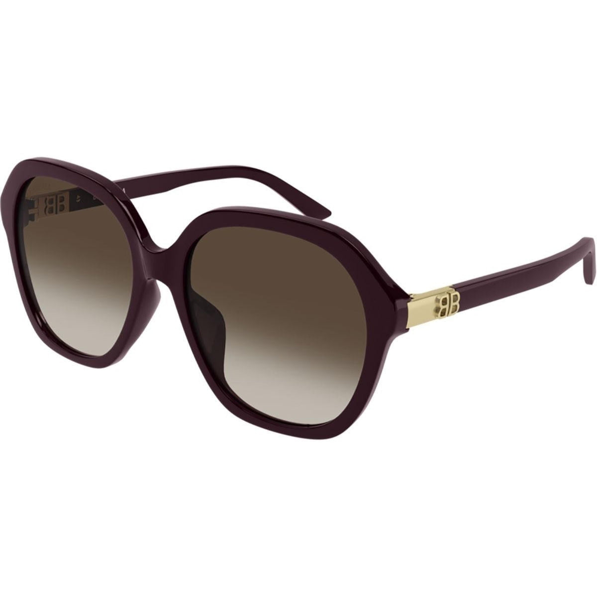 Balenciaga Women's Sunglasses Fall Winter Burgundy Red CR 39 CR 39 Shiny BB0184SA 004