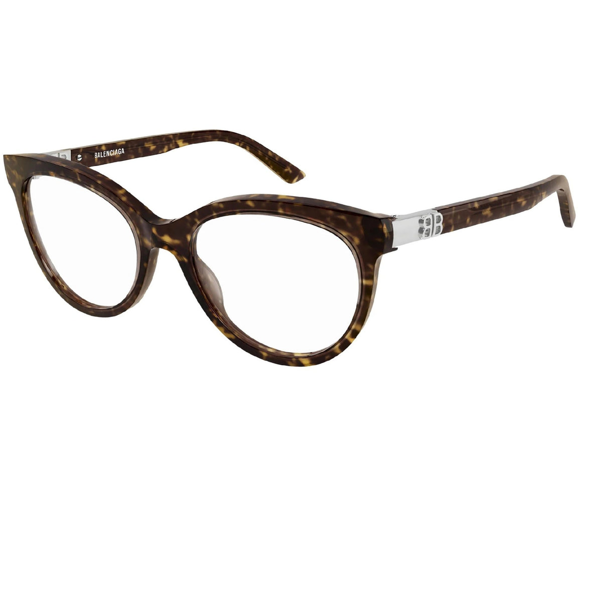 Balenciaga Women's Sunglasses Fall Winter Havana Transparent Demo Lens Demo Lens Dark BB0185O 002
