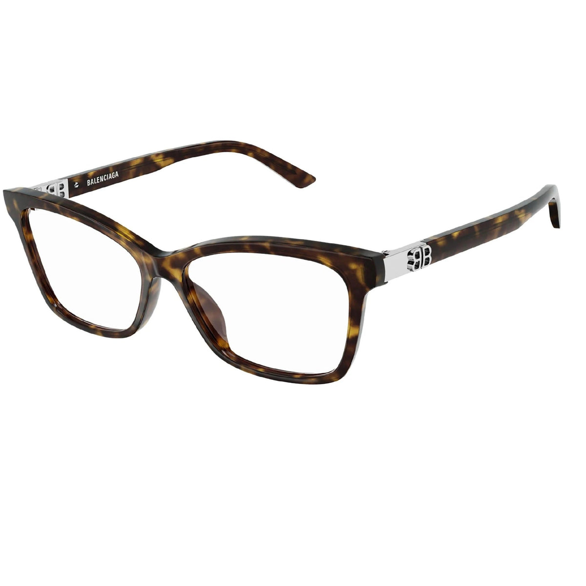 Balenciaga Women's Sunglasses Fall Winter Havana Transparent Demo Lens Demo Lens Dark BB0186O 002
