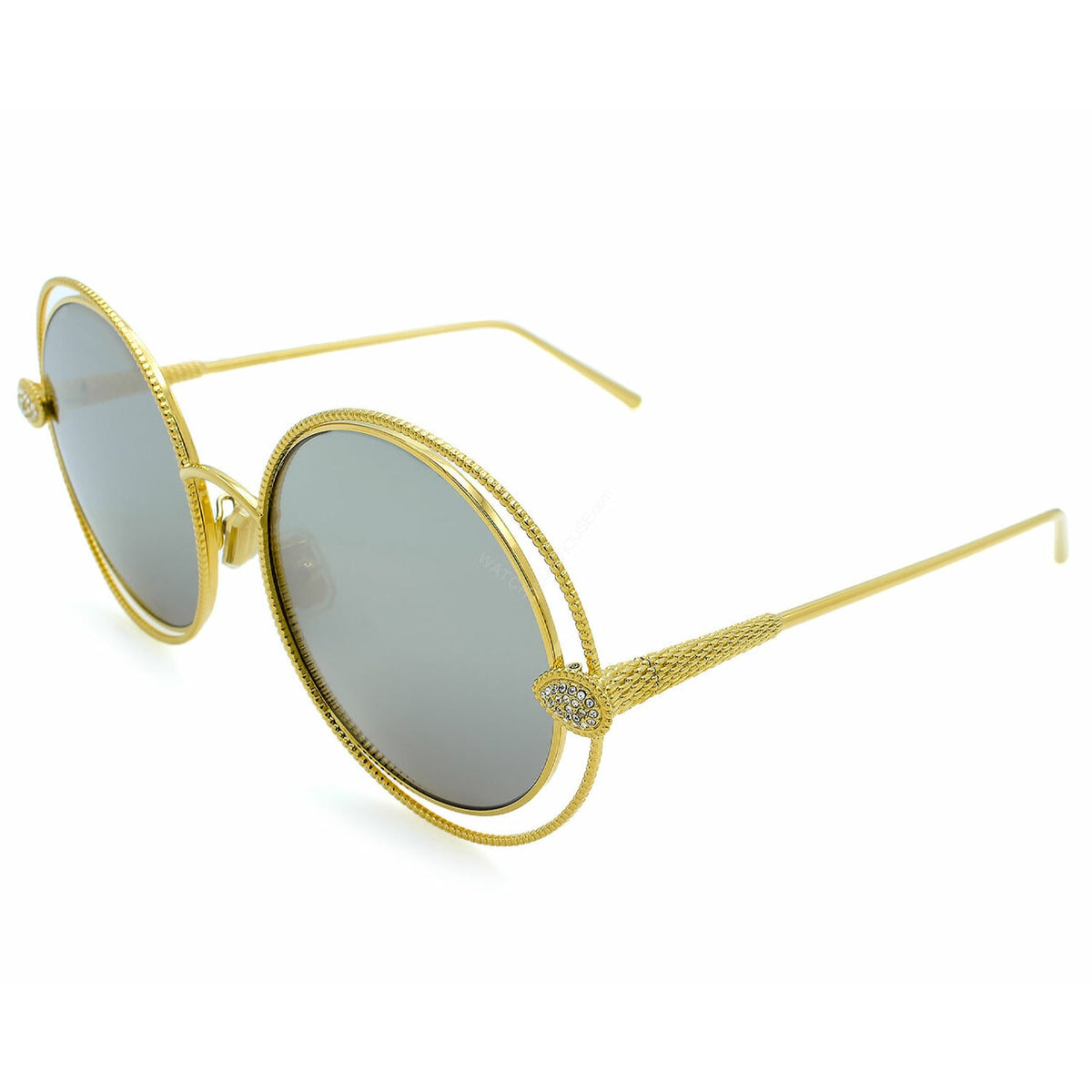 Boucheron Women's Sunglasses Spring Summer Gold Silver CR 39 CR 39 Shiny BC0029S 003