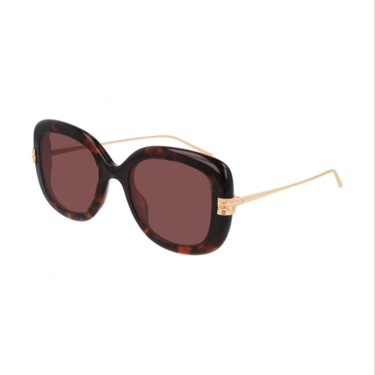 Boucheron Women's Sunglasses Fall Winter Havana Brown Nylon Nylon Shiny BC0087S 003