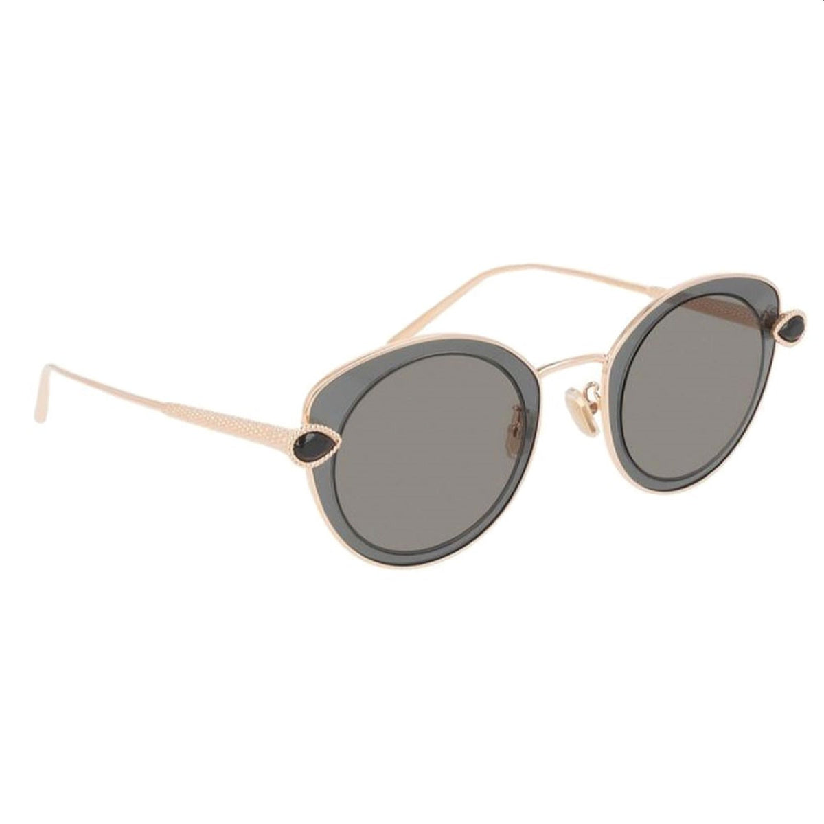 Boucheron Women's Sunglasses Spring Summer Gold Grey Nylon Nylon Red BC0104S 001