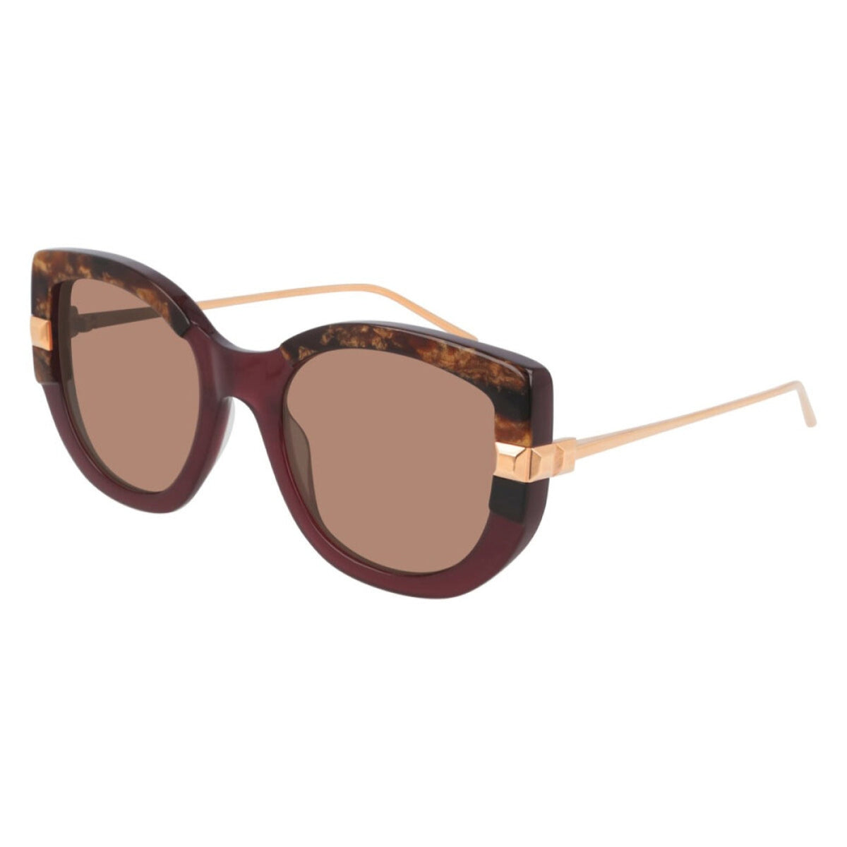 Boucheron Women's Sunglasses Fall Winter Havana Red Nylon Nylon Burgundy BC0107S 003