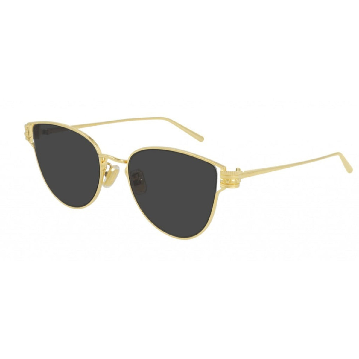 Boucheron Women's Sunglasses Spring Summer Gold Grey Nylon Nylon Shiny BC0113S 001