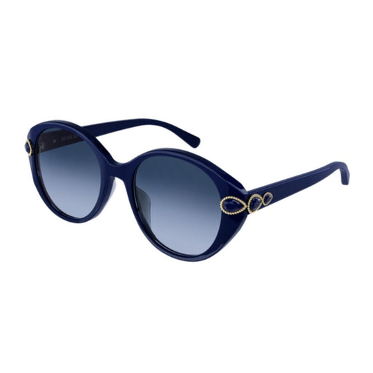 Boucheron Women's Sunglasses Fall Winter Blue Blue Nylon Nylon Shiny BC0121S 002