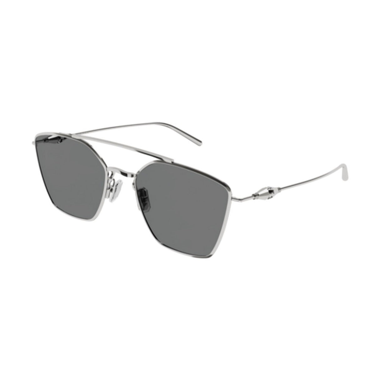 Boucheron Women's Sunglasses Spring Summer White Grey Nylon Nylon Shiny BC0125S 003