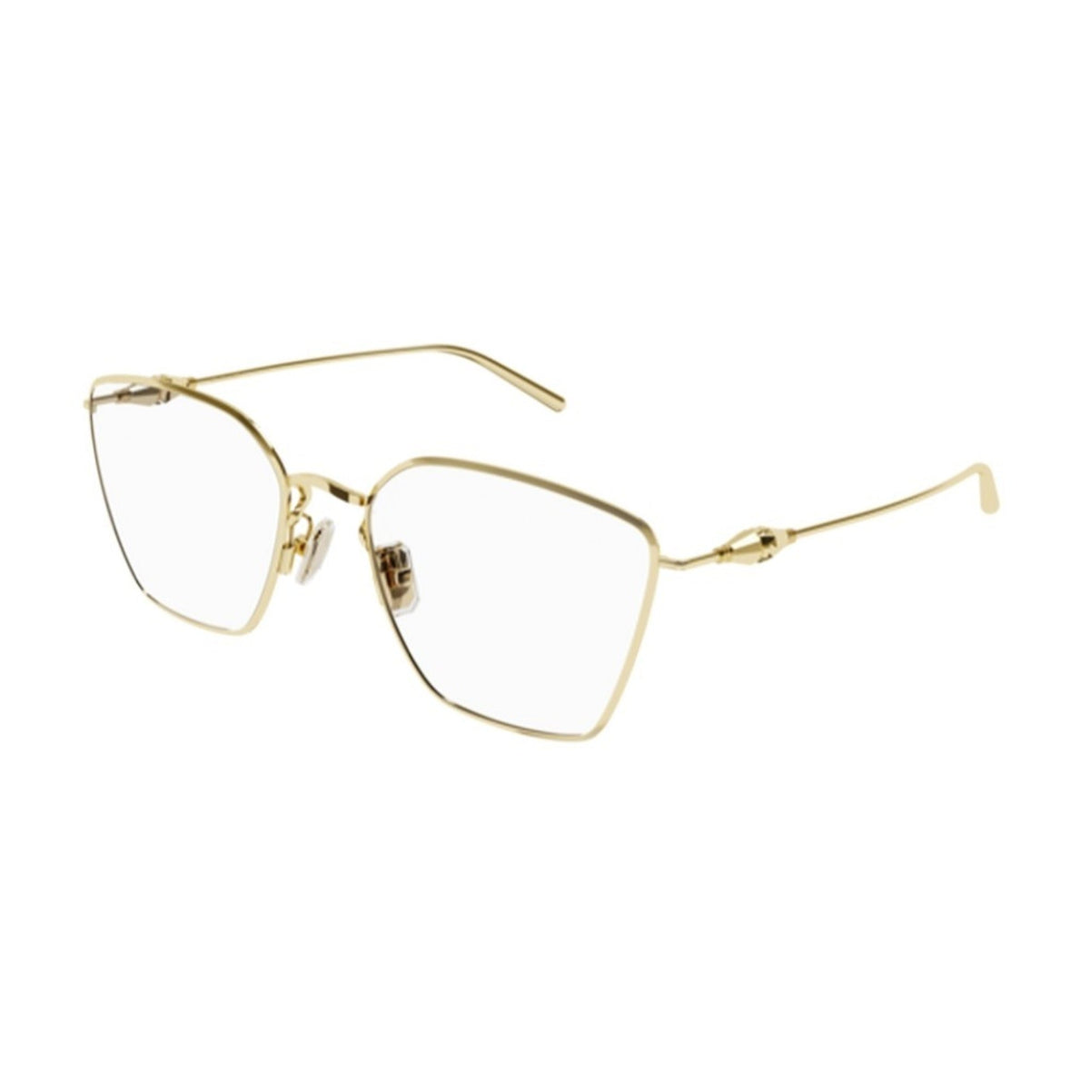 Boucheron Women's Sunglasses Spring Summer Gold Transparent Demo Lens Demo Lens Yellow BC0127O 001