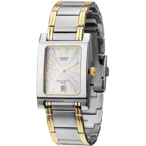 Casio Men&#39;s BEM-100SG-7AV Classic Two-Tone Stainless Steel Watch