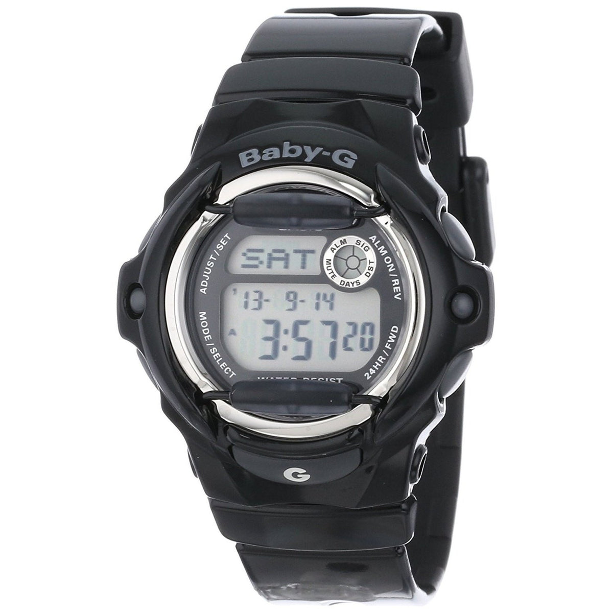 Casio Women&#39;s BG169R-1 Baby-G Digital Black Resin Watch
