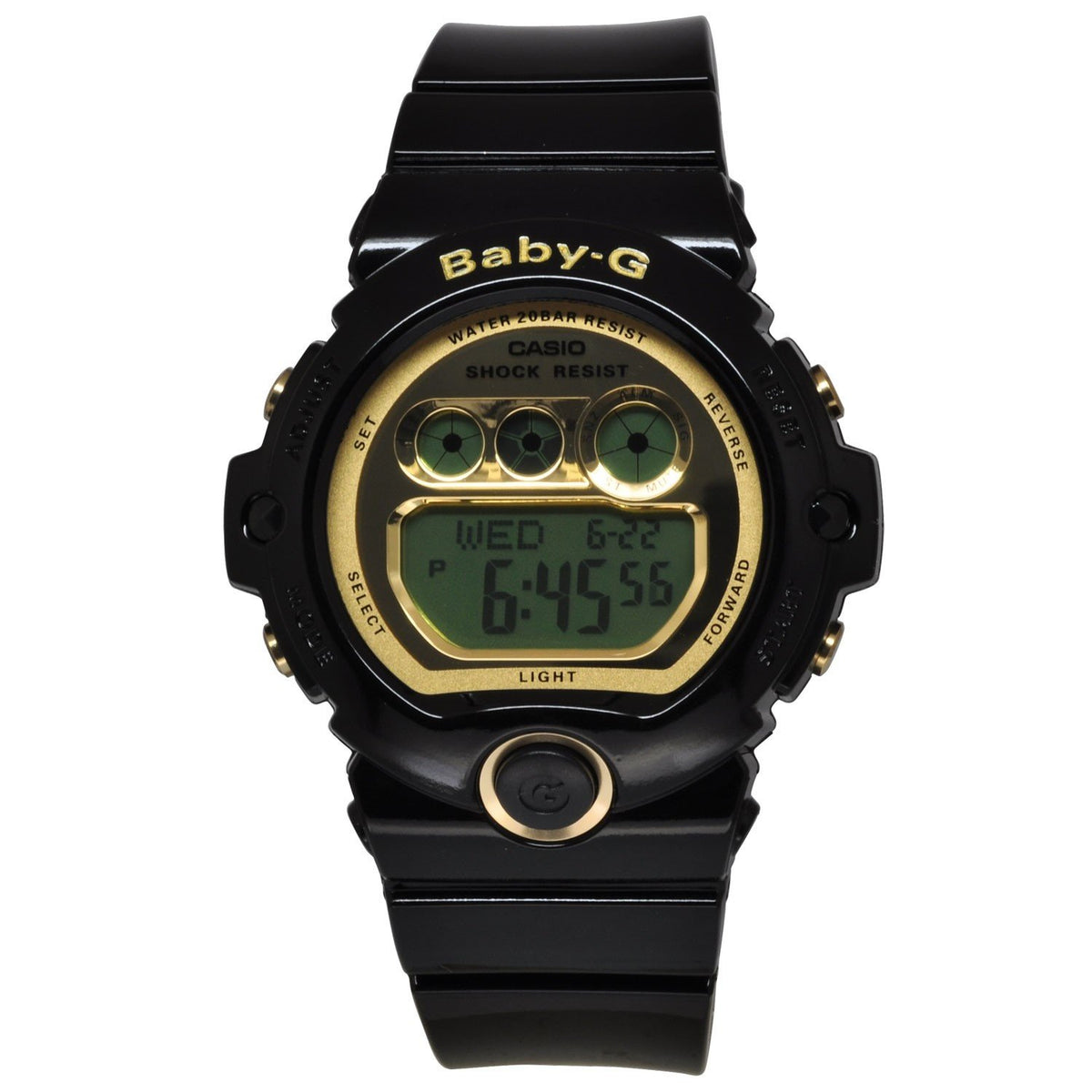 Casio Women's BG6901-1 Baby G Chronograph Black Resin Watch