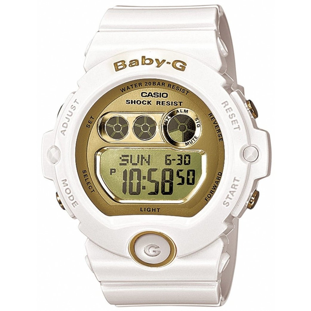 Casio Women's BG6901-7 Baby G Chronograph White Resin Watch
