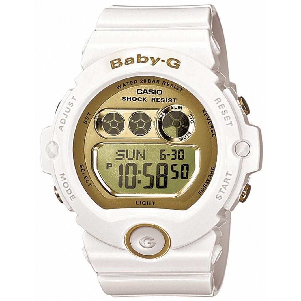 Casio Women&#39;s BG6901-7 Baby G Chronograph White Resin Watch