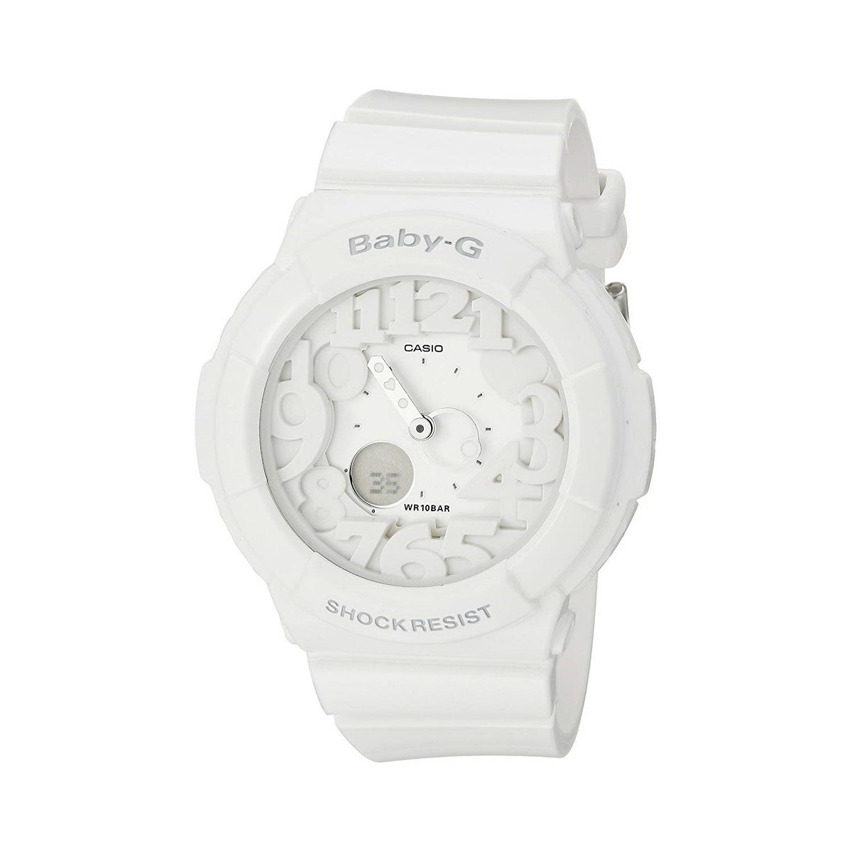 Casio Women's BGA131-7B Baby-G Analog-Digital White Resin Watch