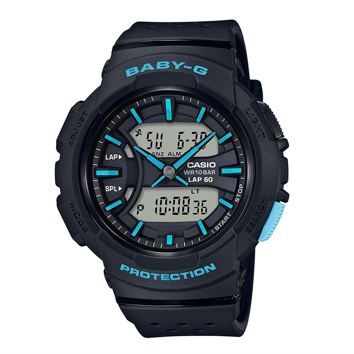 Casio Women's BGA240-1A3 Baby-G Black Resin Watch