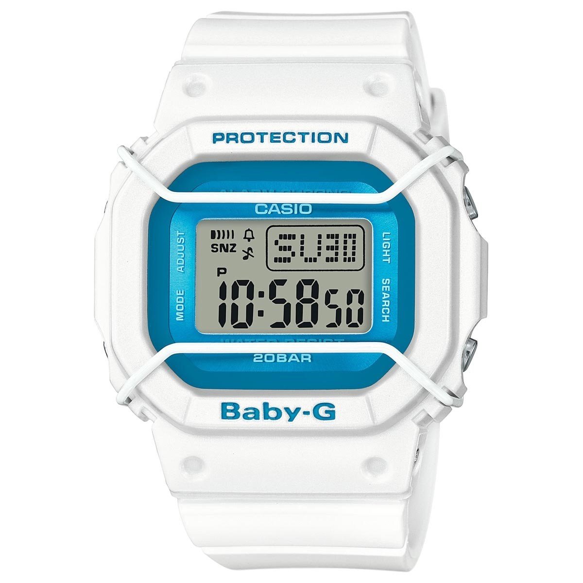 Casio Women&#39;s BGD501FS-7 Baby-G Digital White Resin Watch