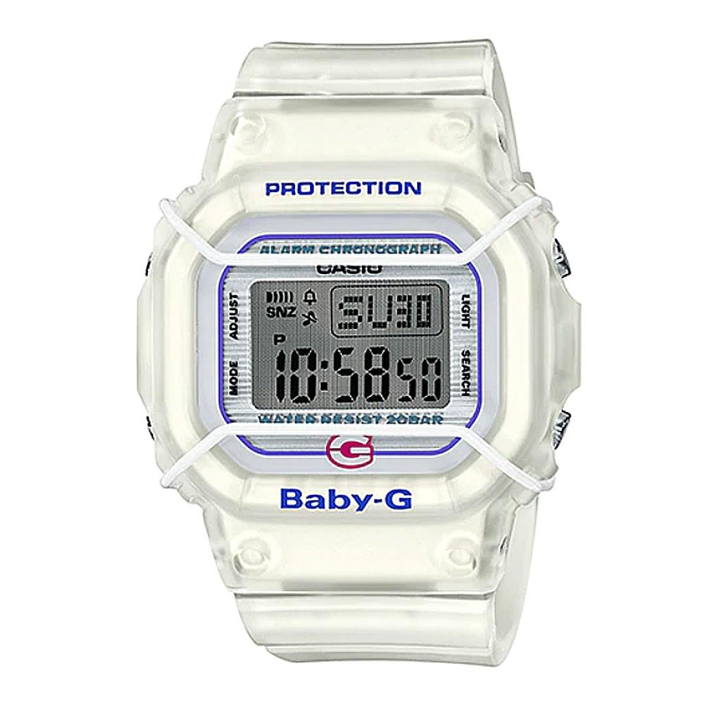 Casio Women&#39;s BGD525-7 Baby-G White Resin Watch