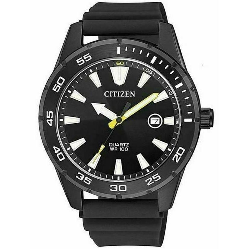 Citizen Men's BI1045-13E Quartz Black Rubber Watch