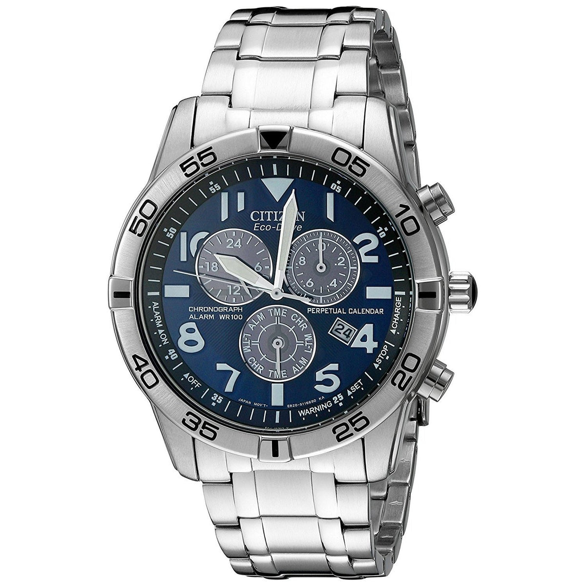 Citizen Men&#39;s BL5470-57L Eco-Drive Chronograph Stainless Steel Watch