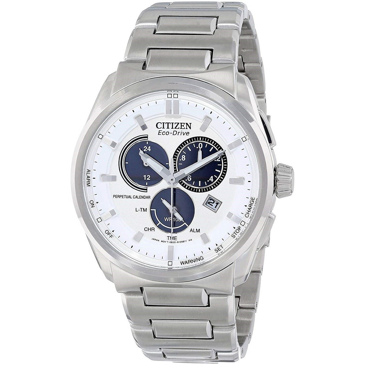 Citizen Men&#39;s BL5480-53A Perpetual Calendar Chronograph Stainless Steel Watch