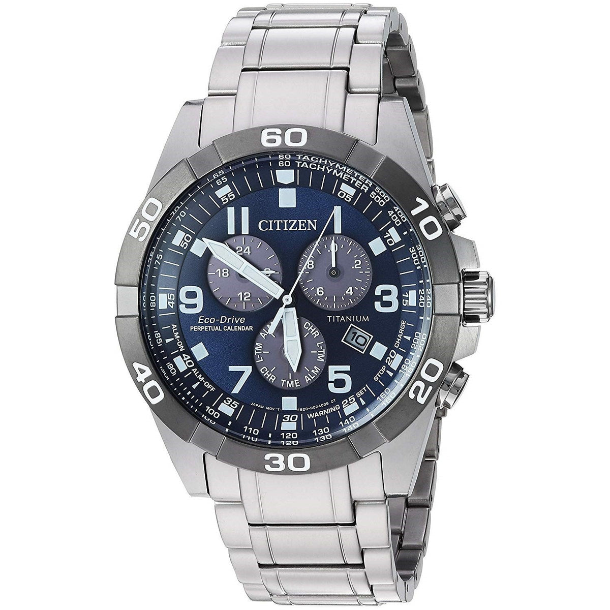 Citizen Men&#39;s BL5558-58L Eco-Drive Chronograph Stainless Steel Watch